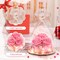ANWEAO Gifts for Mom Birthday Gifts for Women,Preserved Flowers Rose in Glass Angel Figurines Flowers for Delivery,Preserved Three Red Rose with Lights,Birthday for Mom Women Grandma Wife